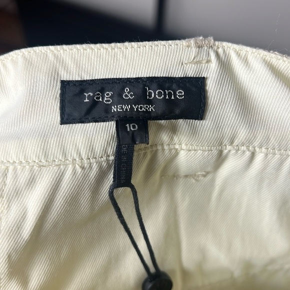 Rag & Bone Ivy pleated checked cotton-blend canvas shorts Size 10 NWT - Picture 4 of 9